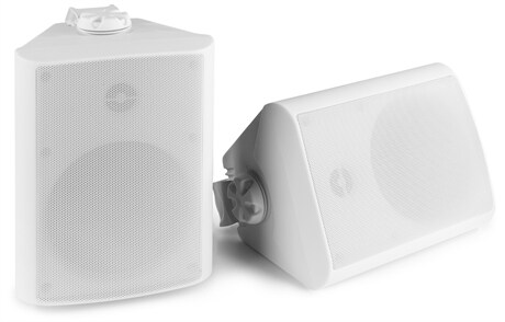 IP-klassad vägghögtalare BGO50V 120W Power Dynamics BGO50V Högtalarset, 5", 120W, IP56 , Vita