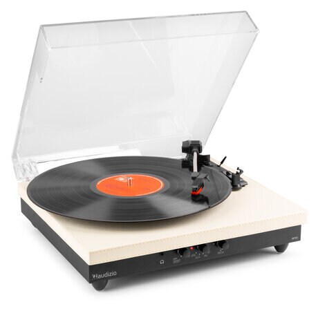 Audizio skivspelare med inbyggda högtalare och bluetooth Audizio RP113C - Skivspelare i full storlek med Bluetooth in/ut - USB - Inbyggda högtalare -