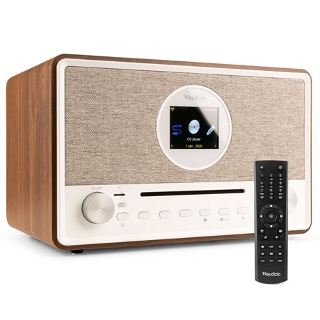 Kombo radio - Internetradio FM och DAB samt CD och Bluetooth Audizio Lucca stereo DAB-radio med CD-spelare, internetradio, Bluetooth och MP3-spelare -