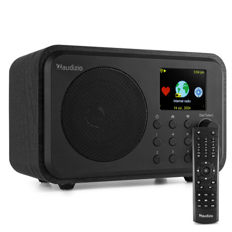 VICENZA WIFI INTERNETRADIO MED DAB+ OCH BATTERI SVART Audizio Vicenza - DAB+ och WIFI Radio med Bluetooth - På batteri - Svart