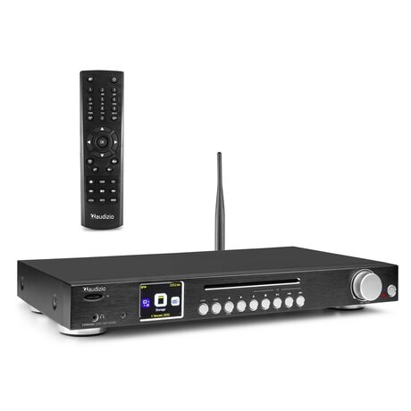 Audizio Ferrara internetradio och dab-radio med Bluetooth och CD/MP3-spelare Ferrara internet radio with dab+/fm and cd player