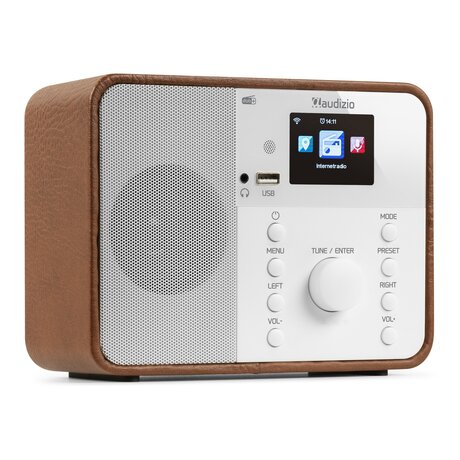 Nardo Internet DAB+ Radio Audizio Nardo - DAB+/FM och internetradio med Bluetooth - inkl. fjärrkontroll - Vit