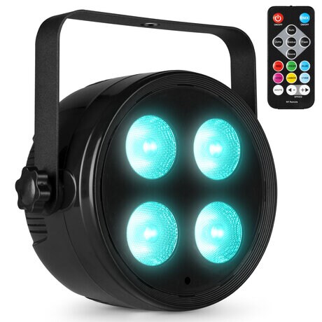Kraftfull 6-i-1 Party Par med DMX, UV-ljus och fjärrkontroll Fuzzix PLF20 Party Par RGBAW-UV DMX