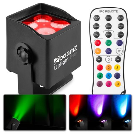 Uplight dekorljus med vattenskydd IP65 Mini 4x4W 4in1 BeamZ BBP44 Uplight IP65 Mini 4x4W LED 4in1