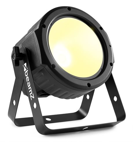 BeamZ COB30WW varmvit FlatPAR 30W med fjärrkontroll och DMX BeamZ COB30WW COB30W PAR DMX IRC