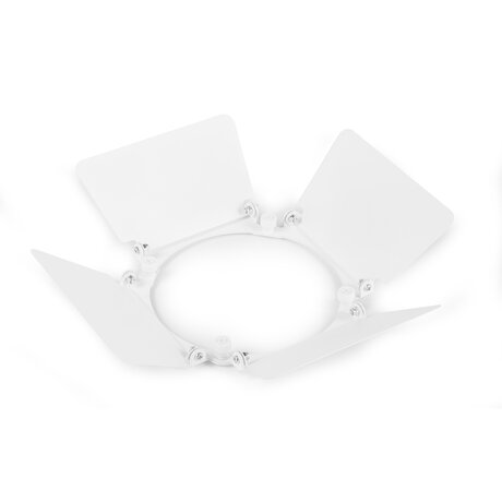 Avtagbar barndoor i metall – styr ljusspridningen för BAC32x-serien beamZ Pro BAC32B Vit Barndoor för BAC32x