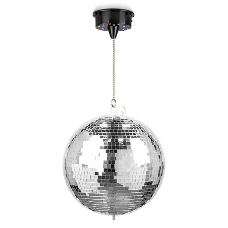 MB30ML Discokula 30cm med LED Fuzzix MB30ML Discokula 30 cm - med batterimotor och RGBW lysdioder