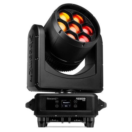 Nereid760 IP65 Moving head  med 7x 60W RGBW 4-in-1 LED-lampor beamZ Pro Nereid760 Utomhus LED Bee Eye Moving Head med Zoom 2st i Flightcase