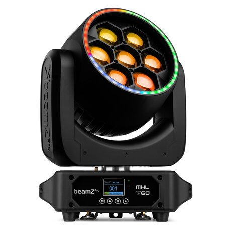 MHL760 LED Moving head med roterande linser och zoom BeamZ Pro MHL760 LED Bee Eye Moving Head med Zoom