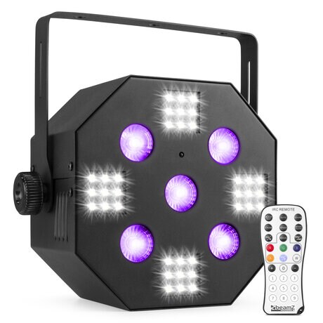 MULTIACE2 LED EFFECT 2-IN-1 BeamZ MultiAce2 RGB-UV och Strobe LED-ljuseffekt - 2-i-1
