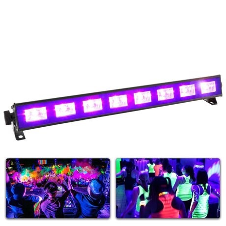 UV ljus med 8x3W LED UV - Blacklight BeamZ BUV93 LED Blacklight BAR med hög effekt på 8x 3W