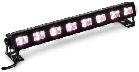 UV LED Bar UV/Vit BUVW83 SKY-153.500 BeamZ BUVW83 LED bar 8x3W UV/WW 2in1