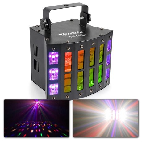Derby-effekt med strobe BeamZ SKY-153.733 BeamZ Magic1 - LED Derby, blacklight och stroboskop i ett