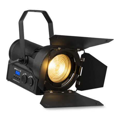 BTK100C Fresnel teaterljus med manuell zoom BeamZ Professional BTK100C Fresnel med manuell zoom - CW/WW - 100W - 2800-6000K - Svart