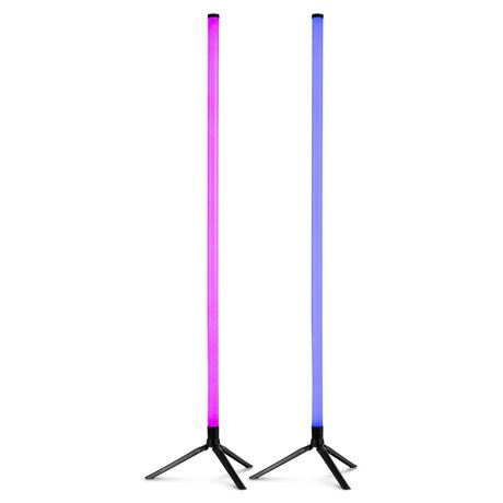 Färgstarka LED-tuber med app- och fjärrkontrollstyrning Fuzzix Starry Set of 2 LED Tubes RGB