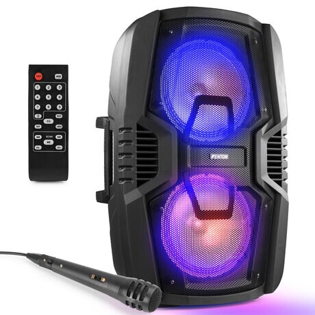 Fenton FT210LED mobilt ljudsystem 2 X 10" FT210LED mobilt ljudsystem 2 X 10