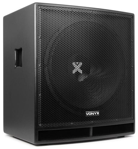18" PRO PA subbas SWP18 1200W Peak effekt Vonyx SWP18 Aktiv sub 1200W peak effekt