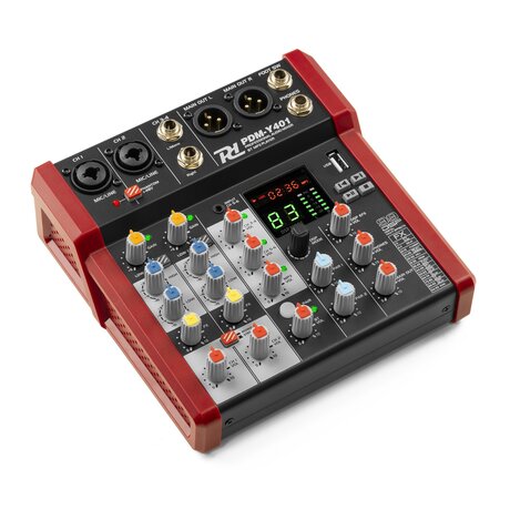 PDM-Y401 STUDIO MUSIC MIXER 4-CH Power Dynamics PDM-Y401 mixer - 4-kanals mixerbord med Bluetooth