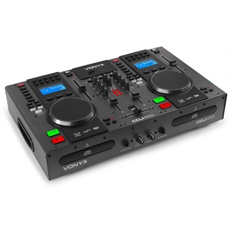 Dubbel CD spelare med mixer och Bluetooth Vonyx CDJ450 DubbelCD/MP3/USB, BT