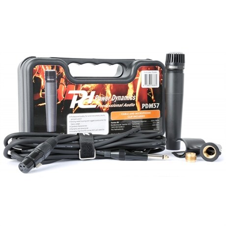 Mikrofon för mickning av instrument. SKY-173.434 Power Dynamics PDM57 Dynamisk mikrofon instrument