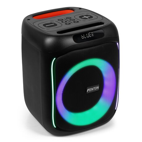 Track160 Party Högtalare med LED Fenton Track160 bärbar högtalare med Bluetooth - Partybox med LED-lampor och uppladdningsbart batteri