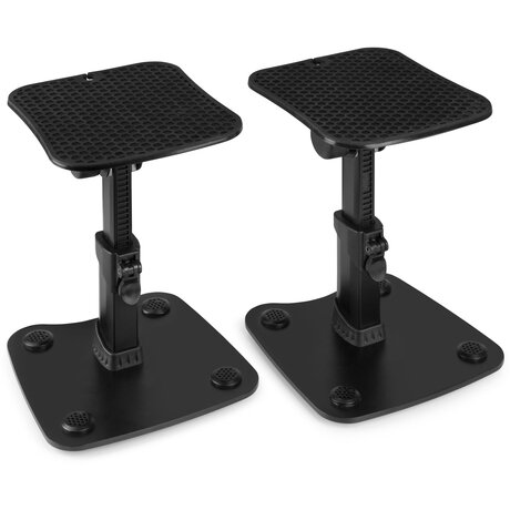 SMS30 Monitor stativ set - bord modell Vonyx SMS30 högtalarstativ set - för studiomonitorer - justerbar i höjdled - svart