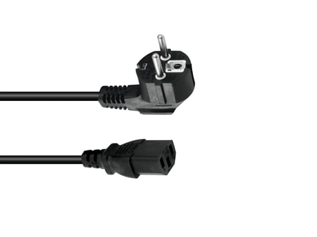 OMNITRONIC IEC Power Cable 3x1.0 5m bk, Omnitronic IEC strömkabel 3x1,0 5m svart