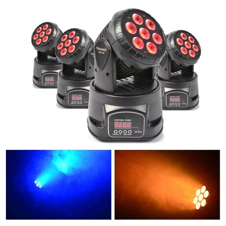 4x Movinghead set BeamZ Movinghead set med 4x MHL74