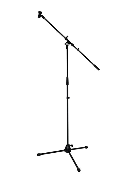 OMNITRONIC Microphone Tripod with Boom, PRO bk, Omnitronic Mikrofon stativ med bom, PRO Svart