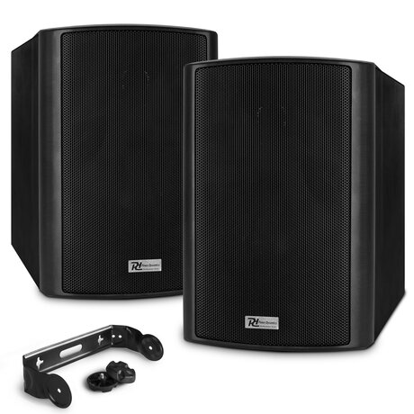 Utomhushögtalare IP klassad Marin BC65V SKY-952.112 Power Dynamics BC65V högtalarset 6,5"150WIP56 100V svart