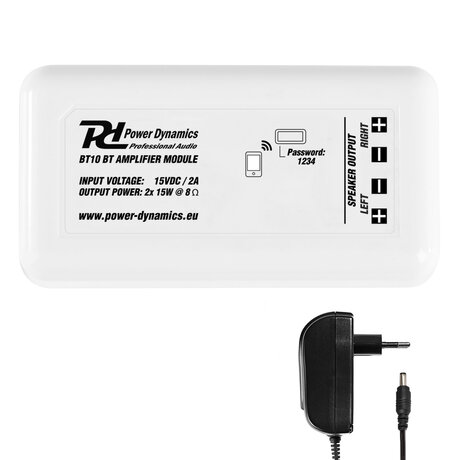 Power Dynamics BT10 Bluetooth-förstärkarmodul 2x 15W Power Dynamics BT10 BT Förstärkar modul, BT, 2 x15W