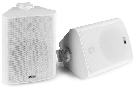Utomhushögtalare 100V IP5 högtalare Power Dynamics BC50V White Speaker Pair 100V 8 Ohm 5,25" 120W - IPX5 Power Dynamics BC50V Högtalar par 5"120W IP56