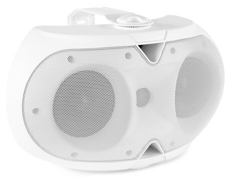 IP4 högtalare Utomhushögtalare BE42TW In/Outdoor Speaker White 100V Power Dynamics BE42TW högtalarset, 2x4", 50W, 100V, vita