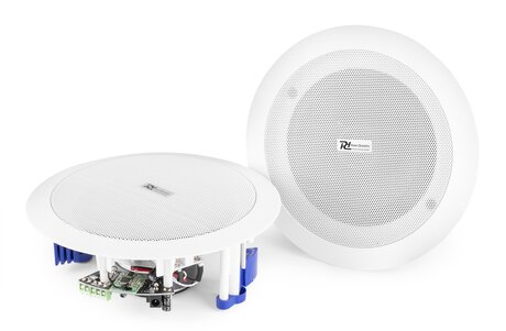 Inbyggnadshögtalare med Bluetooth Power Dynamics CSBT60 Aktivt takhögtalarset, BT, 5,25