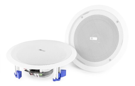 Inbyggnadshögtalare med Bluetooth SKY-952.554 Takhögtalare Power Dynamics CSBT80 takhögtalare med förstärkare och Blåtand 8.0 tum