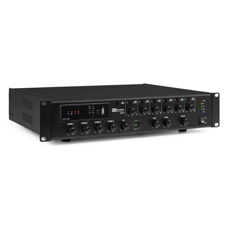 PMP240 COMMERCIAL MIXER AMPLIFIER 240W 6 ZONES Power Dynamics PMP240 6-zonsförstärkare - perfekt för högtalarsystem - med internetradio och Bluetooth
