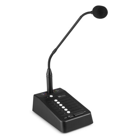 PMPM10 6-ZONSSÖKARMIKROFON Power Dynamics PMP 6-zoners svanhalsmikrofon - för högtalarsystem