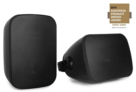 Högtalare för utomhus och inomhus BD50 svart Power Dynamics BD50B HögtalarSet 5", 120W, IP65 svart.