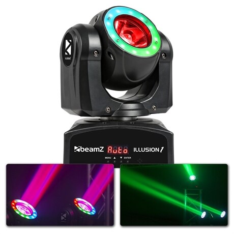 LED Movinghead Beam med LED ring BeamZ Illusion I Moving Head 60W Beam