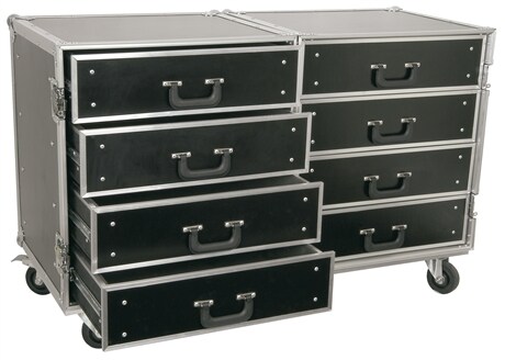 SKY-171.757 Case med 2 x 4st lådor PD-FA4 Power Dynamics PD-FA4 8 Drawer Engineering Case