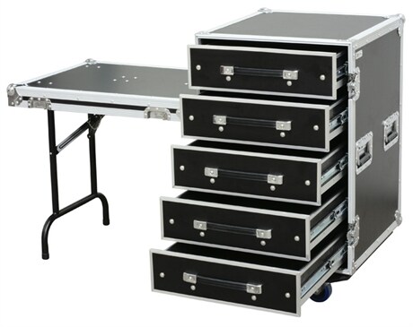 Toolcase med bord PD-FA6 med 5 lådor SKY-171.788 Power Dynamics PD-FA6 Verktygscase med lådorCase