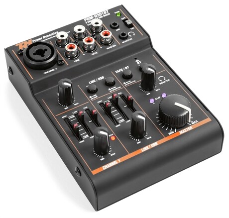 3 Kanals USB mixer med Bluetooth Power Dynamics PDM-D301BT Mixer 3CH/EQ/USB/BT