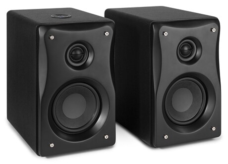BX40 studiomonitor högtalarset med Bluetooth - 80W Vonyx BX40 AAktiva studiohögtalare, 4" BT, USB, Par, svarta