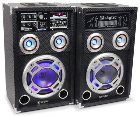 Högtalarset Aktivt KA-06 SKY-178.403 Fenton KA-06 Aktiv, 6.5", USB, LED, 400W Peak/Par, BT