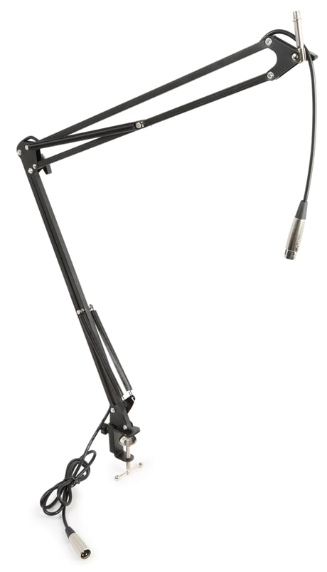 Vonyx TS05 Bordstativ arm, med kabel, ledbart lead, Mikrofon stativ - Bordsfäste arm med kabel