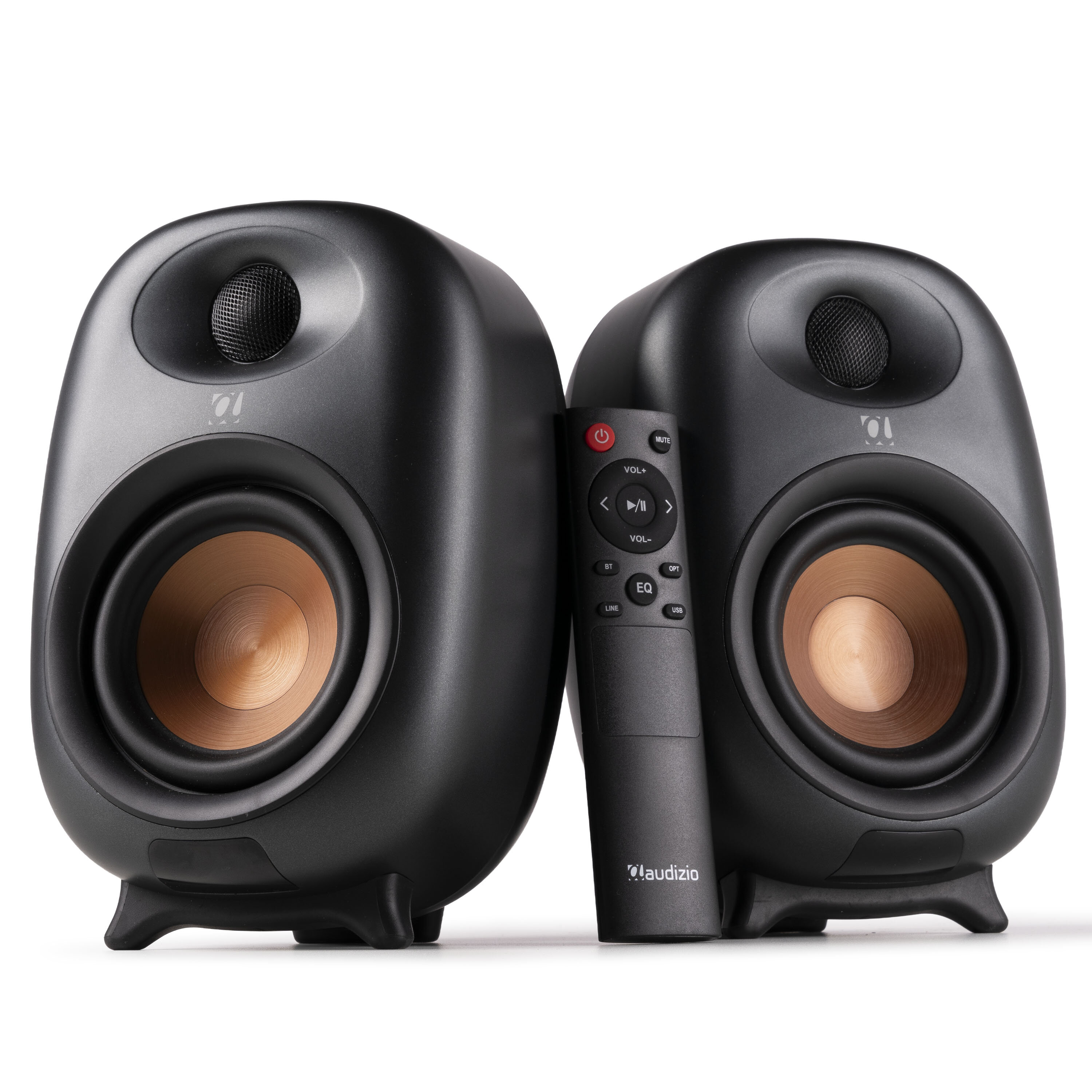 Audizio RS80 Active Bookshelf Speaker Set 160W BT