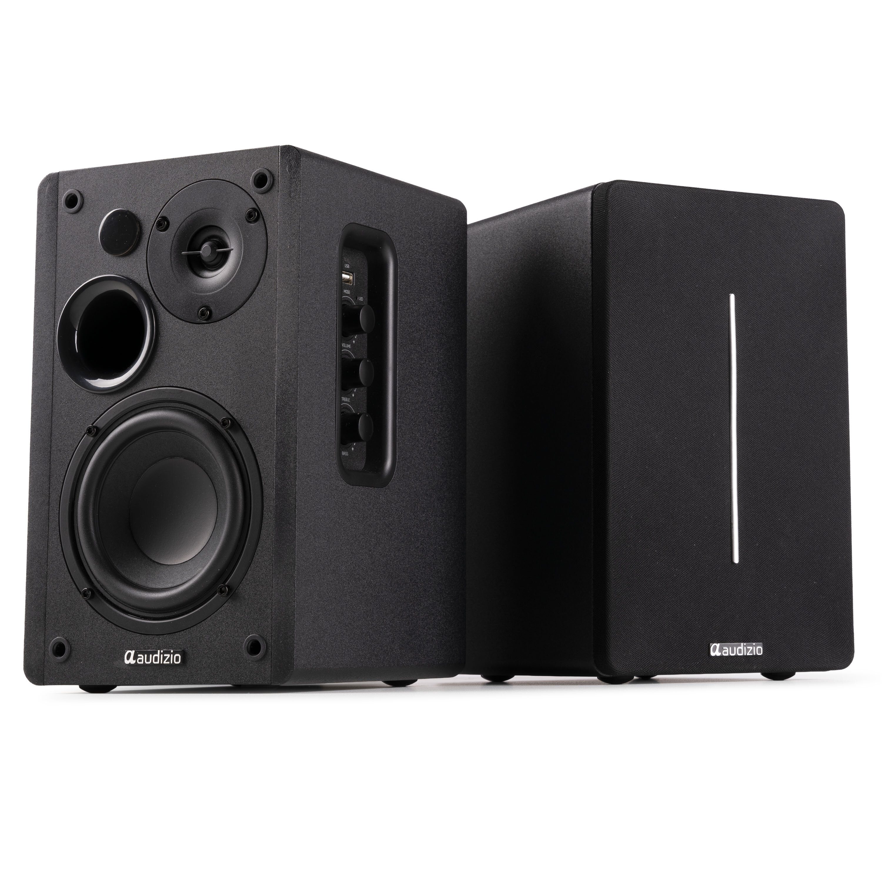 Audizio KS01B Active Bookshelf Speaker Set 120W BT Black