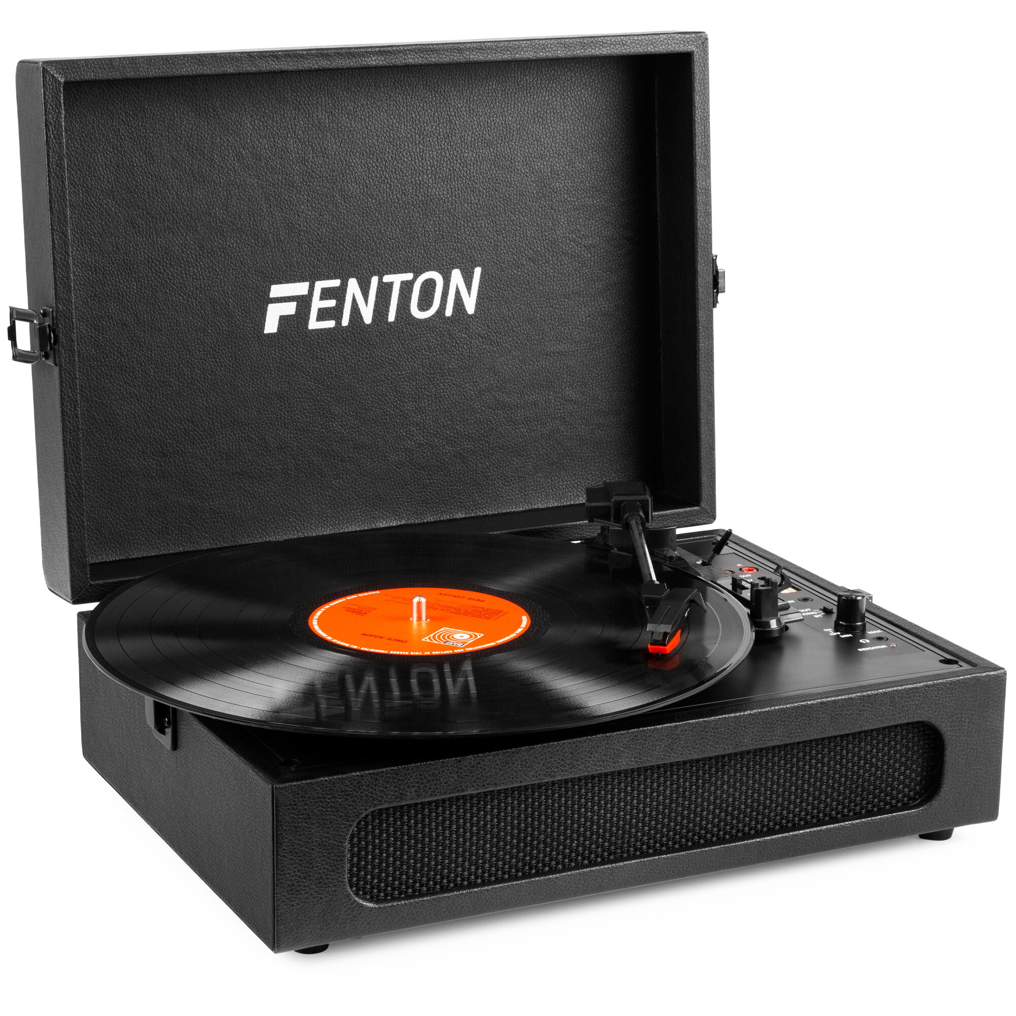 Fenton RP118B retro skivspelare med Bluetooth in/ut och USB - Svart