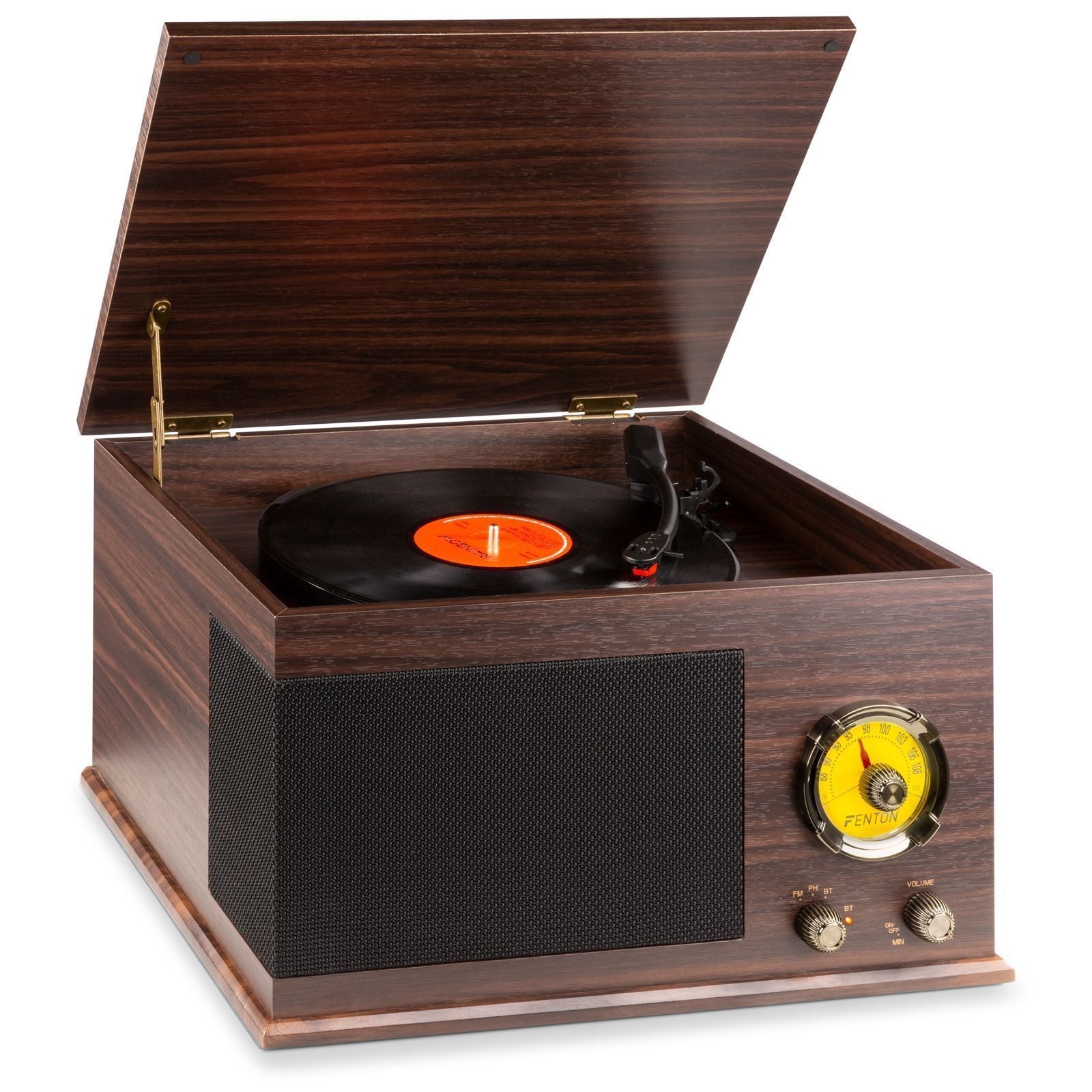 Fenton RP173 retro skivspelare med Bluetooth och radio