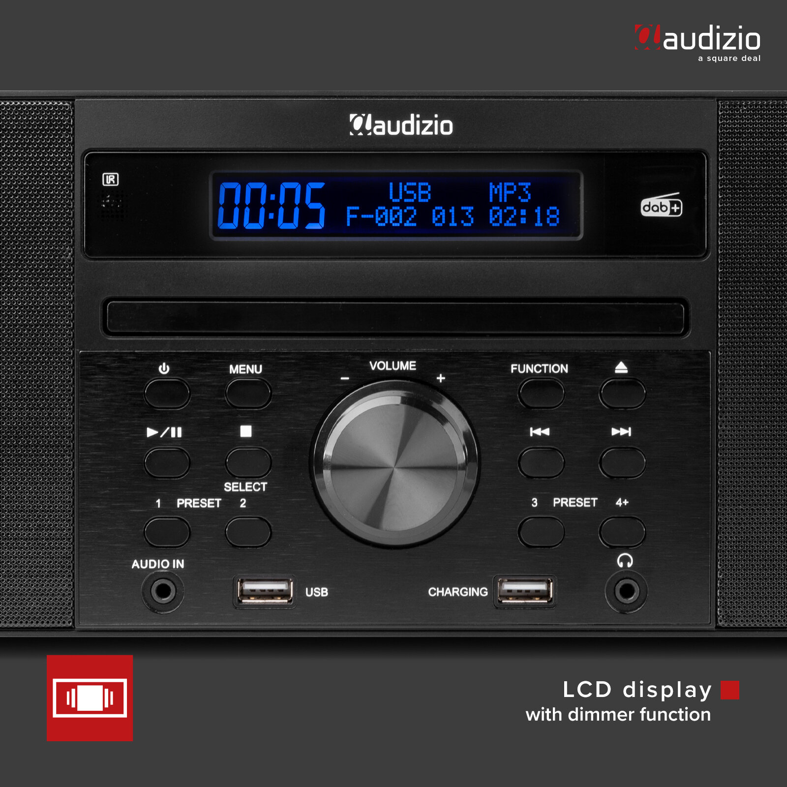 Radio Portable Lecteur CD avec Bluetooth - USB - DAB+ et radio FM  (HBC433DAB-BT)